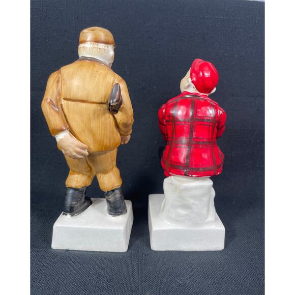 Pair of humorous hunter figurines from the 50's Ideal, Japan - Picture 3 of 11
